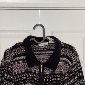 Croft and barrow large black knit sweater